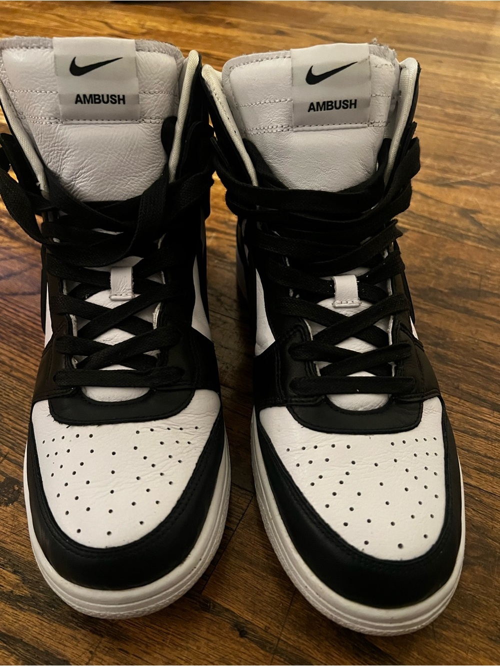 Ambush Nike Men’s High-Top Sneakers — Black & White